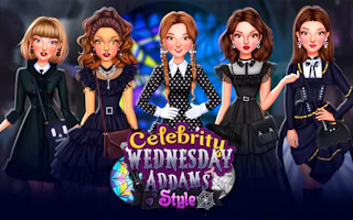 Celebrity Wednesday Addams Style